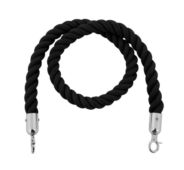 Cordone intrecciato per piantane segnacorsie colore nero