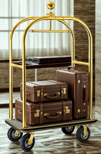 Carrello portabagagli portavaligie per hotel mod. ASTOR.