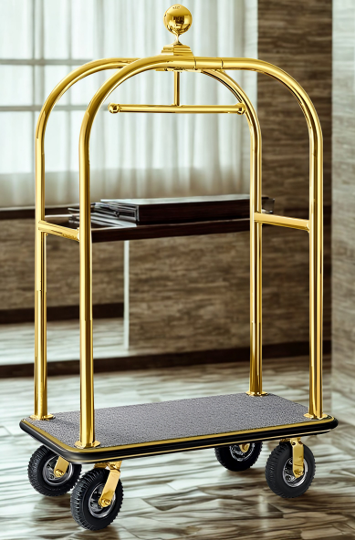 Carrello portabagagli portavaligie per hotel mod. ASTOR. - immagine 2